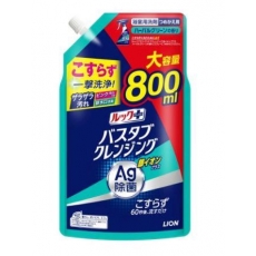  LION Look Silver Ion Plus Чистящее средство для ванной комнаты быстрого действия, с ионами серебра и ароматом трав и мяты, сменная упаковка с крышкой 800мл. 1/12, фото 1 