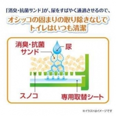  Unicharm Наполнитель цеолитовый для системных туалетов Deo-Toilet Nyantomo крупные гранулы 4 л, фото 5 