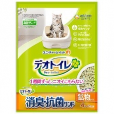  Unicharm Наполнитель цеолитовый для системных туалетов Deo-Toilet Nyantomo крупные гранулы 4 л, фото 1 