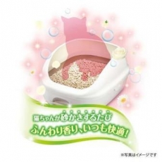  Unicharm Наполнитель цеолитовый для системных туалетов Deo-Toilet Nyantomo аромат цветов крупные гранулы, 3,8 л, фото 4 