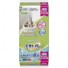  UNICHARM Пеленки для системного туалета Deo-Toilet антибактериальные с ароматом цветов 20шт, фото 1 