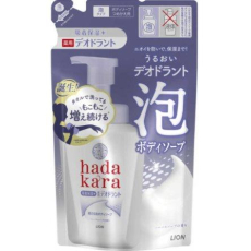  LION Мыло-пенка для тела Hadakara с прохладным травяным ароматом, 440мл, фото 1 