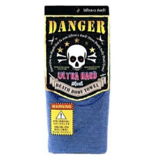  YOKOZUNA DEATH BODY TOWEL Массажная мочалка ультражесткая, синяя, размер 29Х100см., фото 1 
