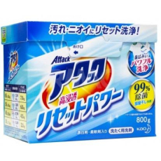  KAO Стиральный порошок Attack Penetration Reset Power высокого проникновения 800гр, фото 1 