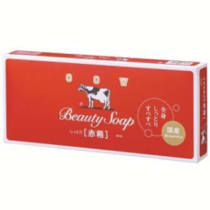  COW Red Box Молочное увлажняющее туалетное мыло с ароматом розы, 6шт. по 90г., фото 1 