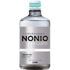  LION Ежедневный зубной ополаскиватель "Nonio + Care" с длительной защитой от неприятного запаха (с отбеливающим действием и освежающим ароматом фруктов и мяты) 1000 мл, фото 1 