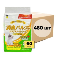  Super Cat Пеленки для системного туалета Deo-Toilet 3-4 дневные антибактериальные 60штx8уп, фото 1 