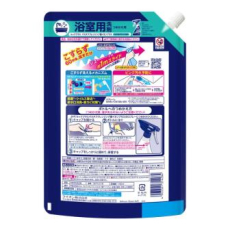  LION Чистящее средство для ванной комнаты "Look Plus" быстрого действия аромат трав и мяты + ионы серебра 1150 мл, мягкая упаковка с крышкой, фото 3 