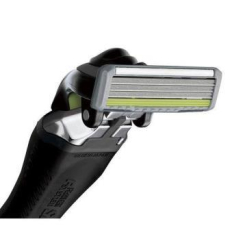  Feather Мужской бритвенный станок с 3-мя независимыми особоострыми лезвиями Feather F-System "Samura, фото 2 