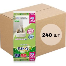  UNICHARM Пеленки для системного туалета Deo-Toilet антибактериальные 20шт х 12уп, фото 1 