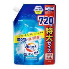  KAO Attack Sanitizing Plus Foam Spray Спрей-пятновыводитель для обработки пятен перед стиркой, с антибактериальным эффектом, мягкая упаковка с крышкой 720мл., фото 1 