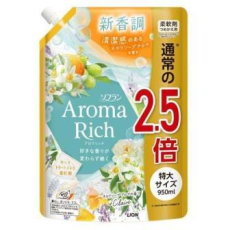  LION Кондиционер-ополаскиватель Aroma Rich Claire для белья 950мл, фото 1 