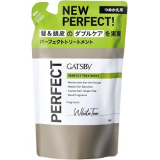  Mandom Мужской бальзам "Gatsby Perfect Treatment" для восстановления кутикулы и ухода за кожей головы (аромат белого чая) 300 г, мягкая упаковка, фото 1 