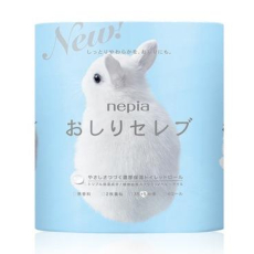 NEPIA Туалетная бумага двухслойная бумага Oshiri-Celeb без аромата 40м 4 рулона, фото 1 