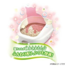  UNICHARM Наполнитель цеолитовый для системных туалетов Deo-Toilet Nyantomo аромат цветов крупные гранулы, 3,8 л, фото 4 