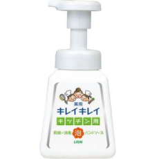  LION KireiKirei Kitchen Кухонное антибактериальное мыло-пенка для рук, с маслом цитрусовых, помпа, 230мл., фото 3 