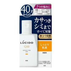  MANDOM Молочко "Lucido Q10 Ageing Care Milk" для комплексной профилактики проблем кожи лица (для мужчин после 40 лет) без запаха, красителей и консервантов 100 мл, фото 1 