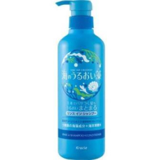  KRACIE Umi No Uruoiso Moisture Care Увлажняющий шампунь-кондиционер для волос 2-в-1 с экстрактами морских водорослей, с освежающим цветочно-морским ароматом, помпа 490мл., фото 1 