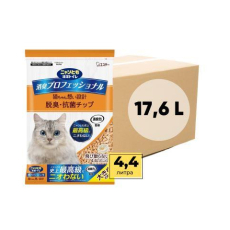  ST Premium Наполнитель древесный для системных туалетов Deo-Toilet Nyantomo крупные гранулы кор 4уп*4,4 л., фото 1 