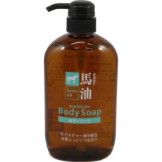  KUMANO YUSHI Horse Oil Body Soap Жидкое мыло для тела с лошадиным маслом и гиалуроновой кислотой, 600мл., фото 1 