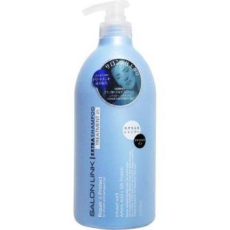  KUMANO YUSHI Salon Link Extra Treatment in Shampoo Восстанавливающий шампунь-маска для волос, с аминокислотами и протеинами шелка, с цветочным ароматом, 1000мл., фото 1 