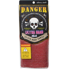  YOKOZUNA DEATH BODY TOWEL Массажная мочалка ультражесткая, красная, размер 29X100см., фото 1 