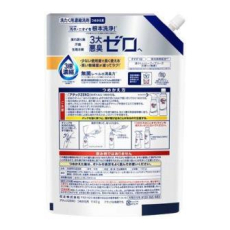  KAO Жидкое средство для стирки "Attack ZERO" (суперконцентрат, для любых типов стиральных машин) 1140 г, сменная упаковка с крышкой, фото 2 