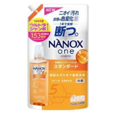  LION Nanox One Standard Концентрированное жидкое средство для стирки белья, против стойких загрязнений, мягкая упаковка с крышкой 1530г., фото 1 