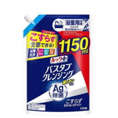  LION Чистящее средство для ванной комнаты "Look Plus" быстрого действия лёгкий аромат + ионы серебра 1150 мл, мягкая упаковка с крышкой, фото 1 
