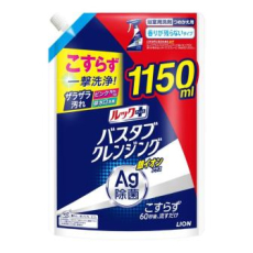  LION Чистящее средство для ванной комнаты "Look Plus" быстрого действия лёгкий аромат + ионы серебра 1150 мл, мягкая упаковка с крышкой, фото 3 