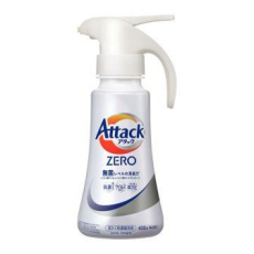 KAO Жидкое средство для стирки "Attack ZERO" (суперконцентрат, для любых типов стиральных машин) 400 г, флакон с дозатором, фото 1 