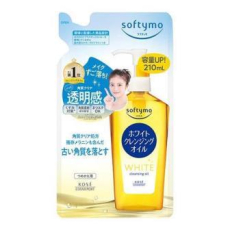  KOSE Масло "Softymo" для снятия водостойкого макияжа, улучшения тона кожи и контроля выработки меланина 210 мл, сменная упаковка, фото 1 