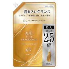  NS FaFa Кондиционер для белья Fine Fragrance Beaute с ароматом персика, розы и жасмина, сменная упаковка, 1400мл., фото 1 