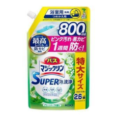  KAO Чистящее средство для ванной комнаты Magiclean Super Foam с антибактериальным эффектом аромат трав запаска 800мл., фото 1 