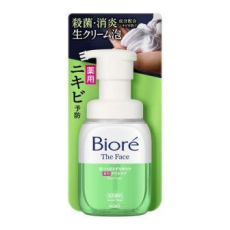  Biore Пенка для умывания против акне The Face Acne Care с антибактериальными и противовоспалительными ингредиентами, c освежающим ароматом трав, диспенсер 200мл., фото 1 