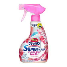  KAO Чистящее средство для ванной комнаты Bath Magiclean Super Foam Cleaner с антибактериальным эффектом аромат роз 350мл., фото 1 
