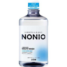  LION Ежедневный зубной ополаскиватель Nonio с длительной защитой от неприятного запаха, аромат трав и мяты, 1000 мл, фото 1 