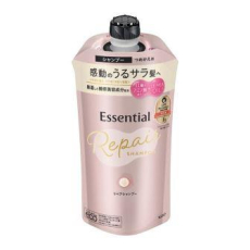  KAO Essential Шампунь для повреждённых волос разглаживающий кутикулу Увлажнение и восстановление 340 мл, фото 1 