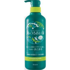  KRACIE Umi No Uruoiso Moisture Care Увлажняющий кондиционер для волос с экстрактами морских водорослей, с освежающим цветочно-морским ароматом, помпа 490г., фото 1 