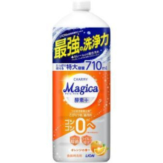  LION Средство для мытья посуды Charmy Magica+ с ароматом апельсина сменный блок 710мл, фото 1 