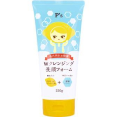  KUMANO YUSHI P's Vitamin C + Enzyme Очищающая пенка для умывания, с витамином С и папаином, туба 250г., фото 1 