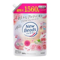  KAO New Beads Asa Жидкое средство для стирки с ароматом розы и магнолии, сменная упаковка с крышкой 1560г., фото 1 