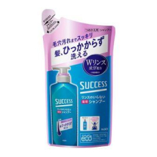  KAO Мужской шампунь-кондиционер "Success" для глубокого очищения кожи головы, удаления неприятного запаха и шелушения «Гладкость 2в1» 320 мл, сменная упаковка, фото 1 