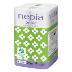  NEPIA Туалетная бумага двухслойная Nepi Nepi без аромата 25м 12 рулонов, фото 1 