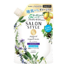  KOSE Salon Style Air in Smooth Шампунь для волос разглаживающий, с органическими маслами, с ароматом цветов и трав, мягкая упаковка, 360мл., фото 1 