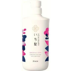  KRACIE Шампунь для поврежденных волос Ichikami Smooth Care Shampoo разглаживающий, с ароматом цветущей горной вишни, помпа 480мл., фото 1 