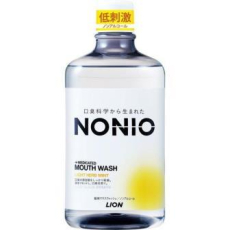  LION Ежедневный зубной ополаскиватель "Nonio" с длительной защитой от неприятного запаха (без спирта, лёгкий аромат трав и мяты) 1000 мл, фото 1 