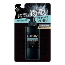  MANDOM Мужское жидкое мыло "Gatsby Premium Type" для глубокого очищения, нейтрализации неприятного запаха с антибактериальным эффектом аромат трав и мускуса 320 мл, мягкая упаковка, фото 1 