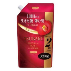  SHISEIDO Tsubaki Premium Moist & Repair Экстраувлажняющий шампунь для сухих волос, сменная упаковка с крышкой  600мл., фото 1 