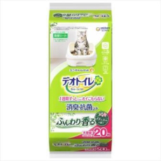  UNICHARM Пеленки для системного туалета Deo-Toilet антибактериальные с растительным ароматом 20шт, фото 1 